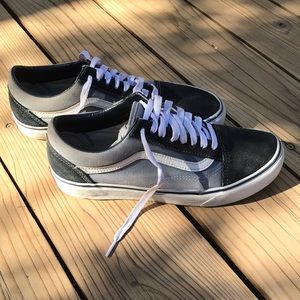 Old skool blue and black vans size 7.5 men’s and 9 women’s